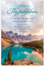 Great is Thy Faithfulness Bulletin